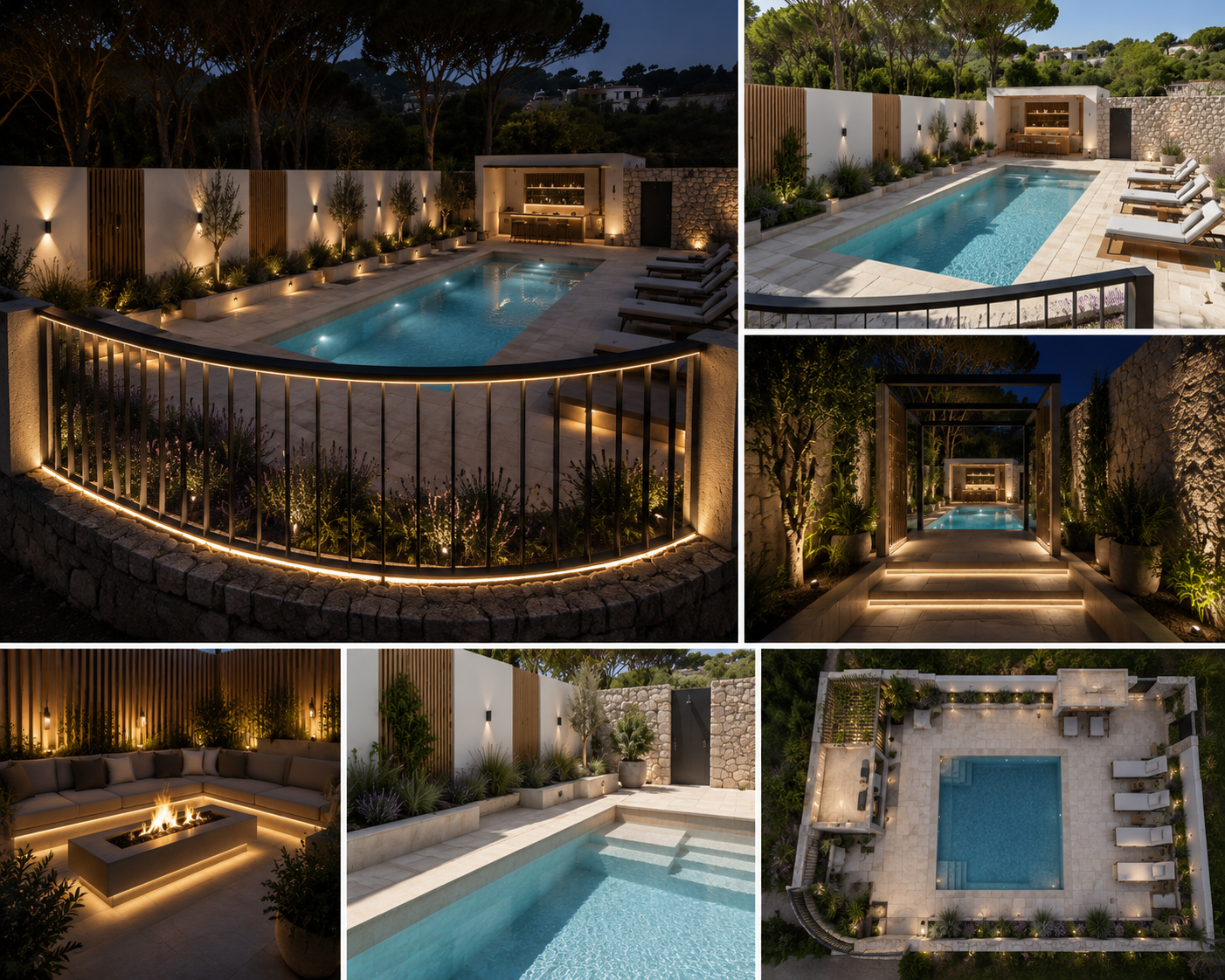 Poolside courtyard design board from the Batroun Hotel proposal